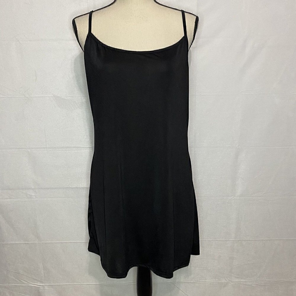 Perch by Blu Pepper Spaghetti Strap Top Sz 2XL Black Stretchy
